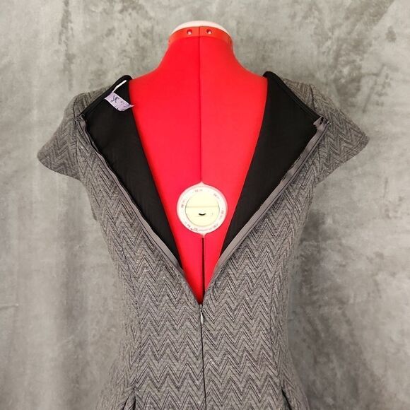 Womens office ready grey stretch dress - Picture 7 of 13